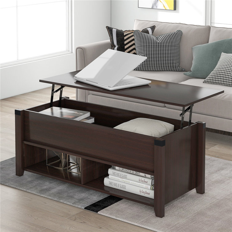 Red Barrel Studio® Lift Top 4 Legs Coffee Table with Storage Wayfair.ca